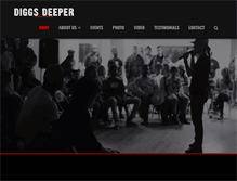 Tablet Screenshot of diggsdeeper.com